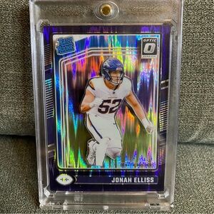 Custom 3D Floater - Jonah Elliss Optic Rated Rookie Denver Broncos card